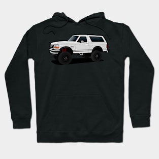 Bronco White Hoodie